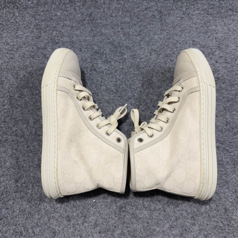 Gucci Gucci Monogram High-Top Casual Canvas Sneakers 0079 Size US 6 / IT 36 - 11 Thumbnail