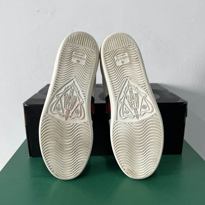 Gucci Gucci Ace Leather Pineapple Embroidered Sneakers 0079 Size US 6 / IT 36 - 4 Thumbnail