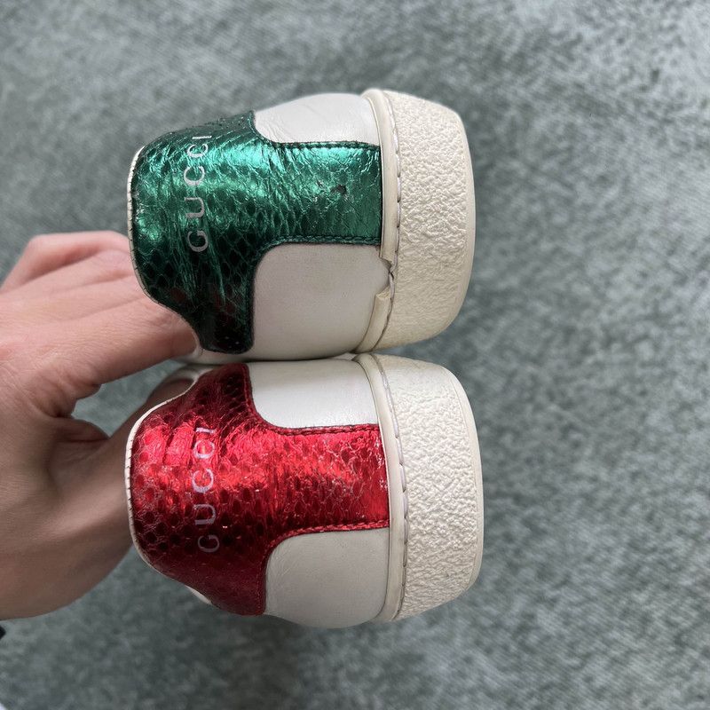 Gucci Gucci Ace Leather Pineapple Embroidered Sneakers 0079 Size US 6 / IT 36 - 6 Thumbnail