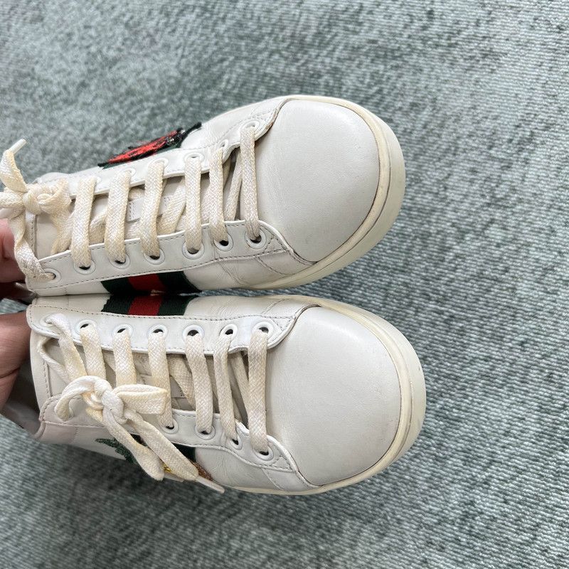 Gucci Gucci Ace Leather Pineapple Embroidered Sneakers 0079 Size US 6 / IT 36 - 9 Thumbnail