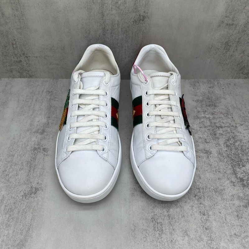 Gucci Gucci Ace Leather Ladybug White Sneakers 0079 Size US 4.5 / IT 34.5 - 4 Thumbnail