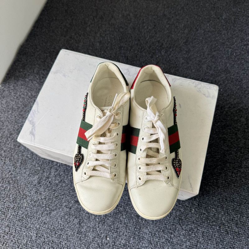 Gucci Gucci Ace Embroidered Fashion Sneakers for Women 0079 Size US 5 / IT 35 - 2 Thumbnail
