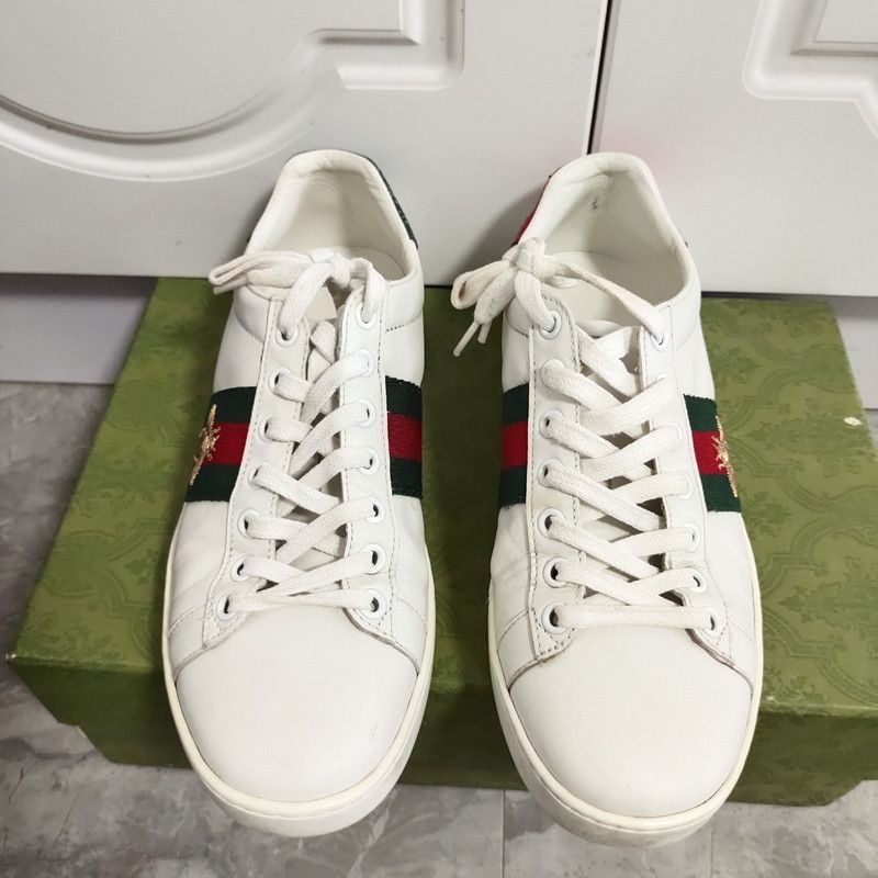 Gucci Gucci Ace Embroidered Fashion Sneakers for Women 0079 Size US 6 / IT 36 - 2 Thumbnail