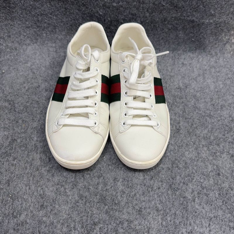 Gucci Gucci Ace Low-Top Leather Sneakers for Women 0079 Size US 5 / IT 35 - 6 Thumbnail