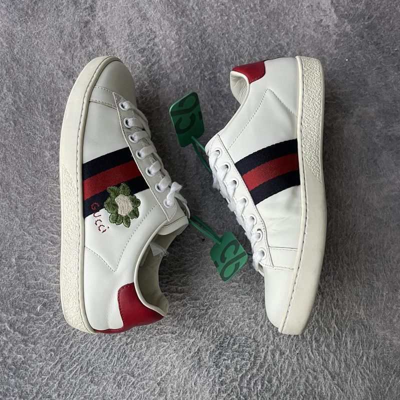 Gucci Ace White Leather Fashion Sneakers 0079