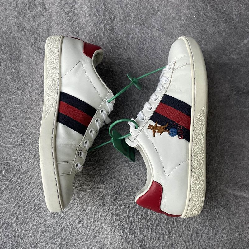 Gucci Ace White Leather Fashion Sneakers 0079