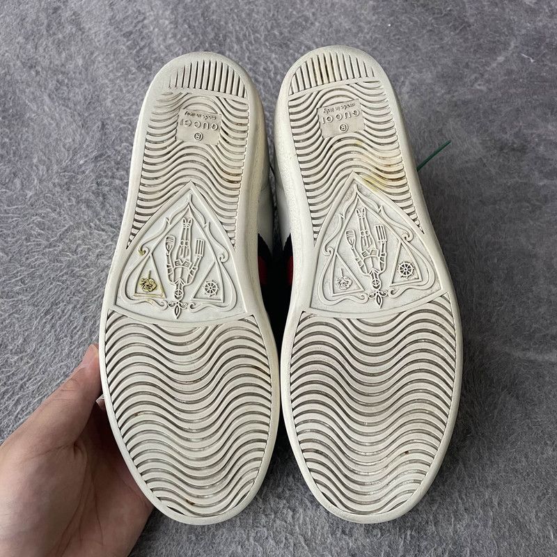 Gucci Ace White Leather Fashion Sneakers 0079