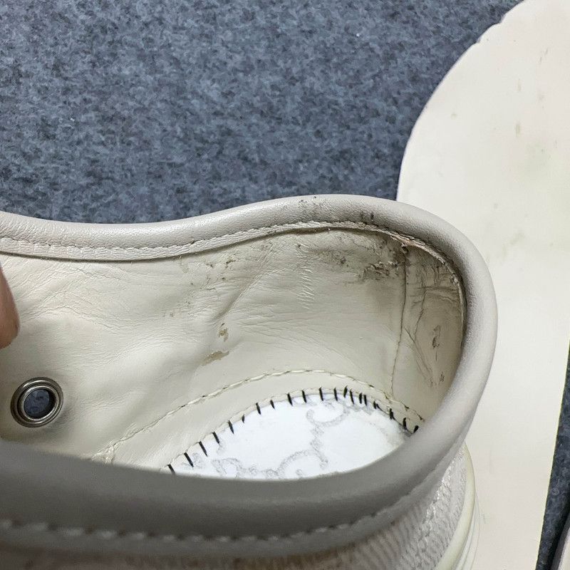 Gucci Gucci White Canvas Low-top Fashion Sneakers 0079 Size US 6 / IT 36 - 16 Thumbnail