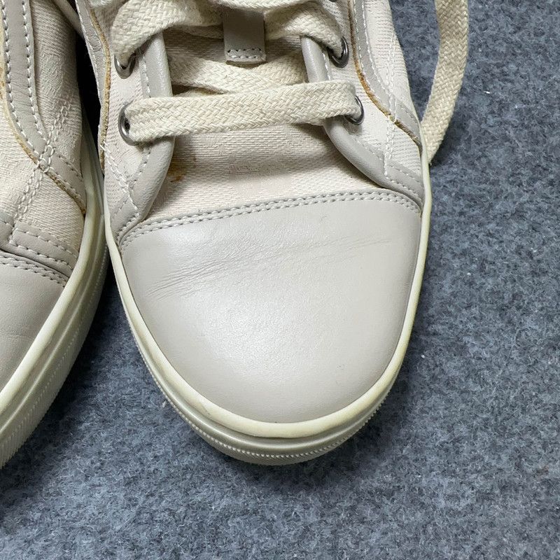 Gucci Gucci White Canvas Low-top Fashion Sneakers 0079 Size US 6 / IT 36 - 8 Thumbnail