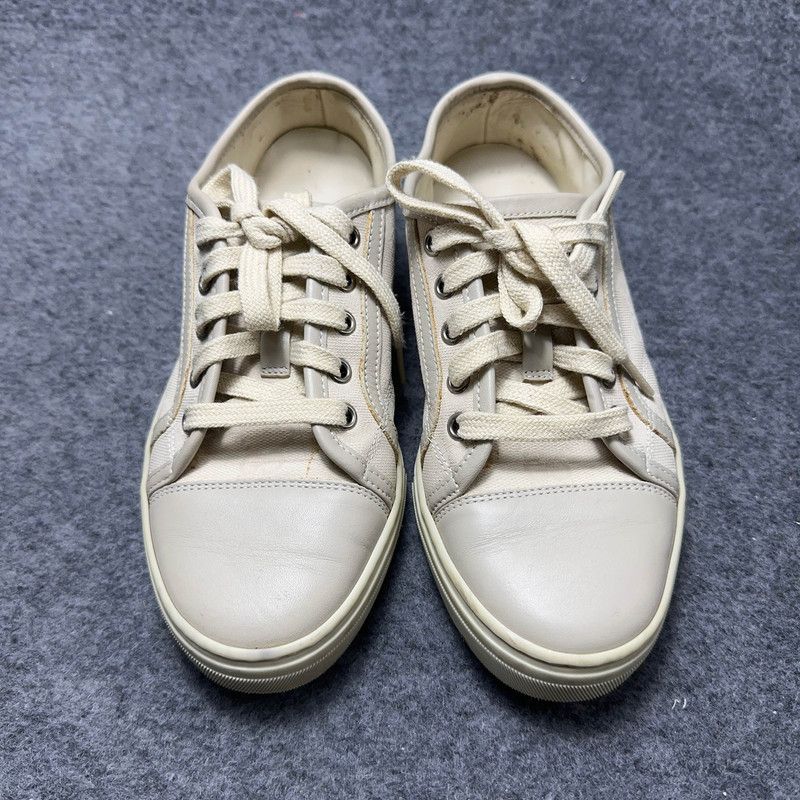Gucci Gucci White Canvas Low-top Fashion Sneakers 0079 Size US 6 / IT 36 - 2 Thumbnail