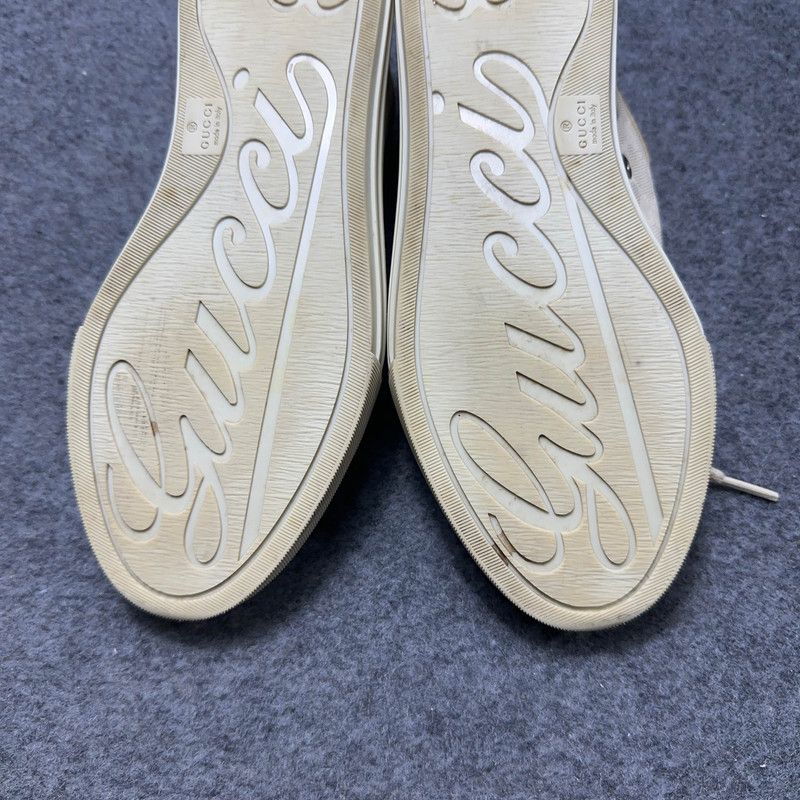 Gucci Gucci White Canvas Low-top Fashion Sneakers 0079 Size US 6 / IT 36 - 7 Thumbnail