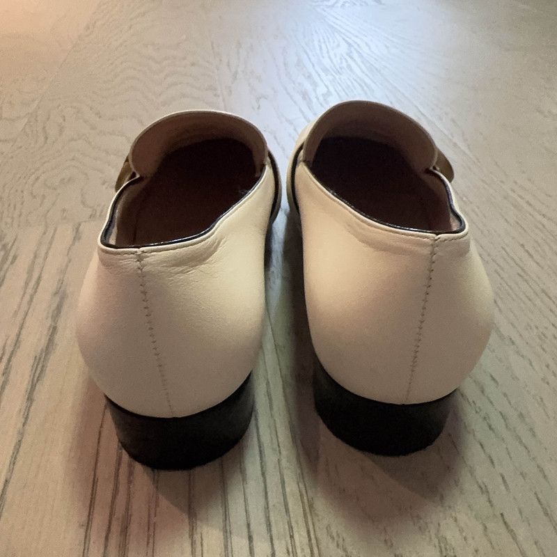 Gucci Gucci White Leather Double G Block Heels 0079 Size US 6.5 / IT 36.5 - 3 Thumbnail
