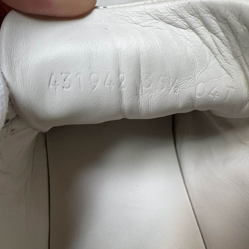 Gucci Ace White Leather Bee Low-Top Sneakers 0079