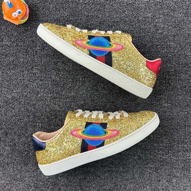 Gucci Gucci Glitter Low-Top Fashion Sneakers for Women 0079 Size US 5.5 / IT 35.5 - 7 Thumbnail