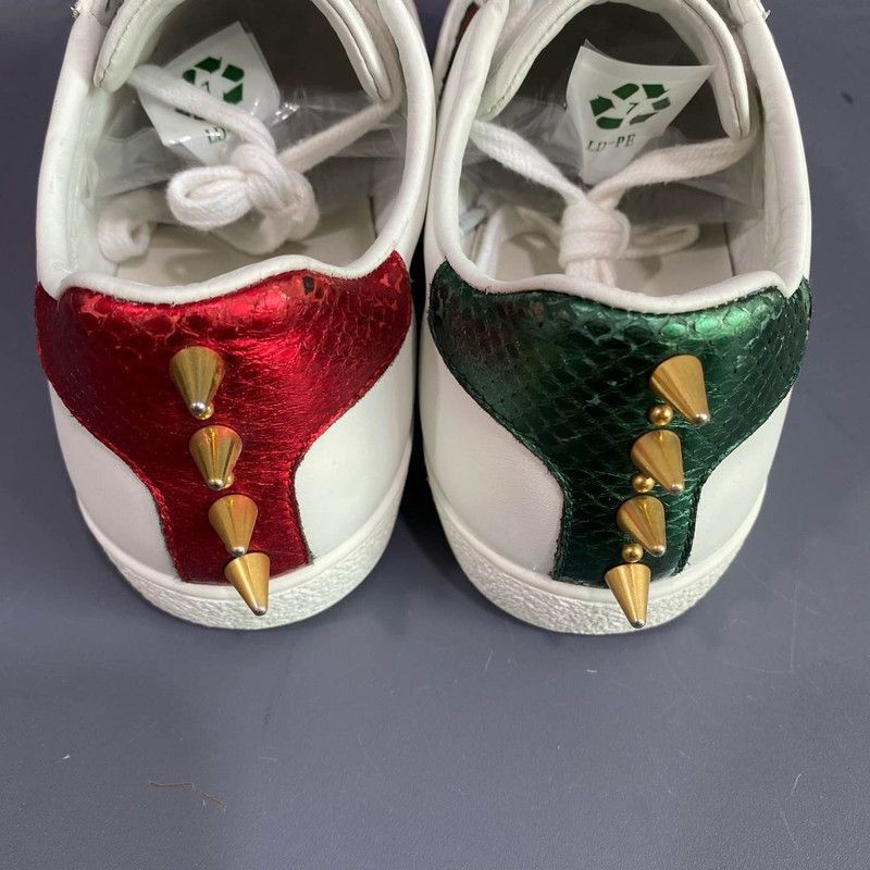 Gucci Gucci Ace Studded White Sneakers for Women 0079 Size US 6 / IT 36 - 6 Thumbnail