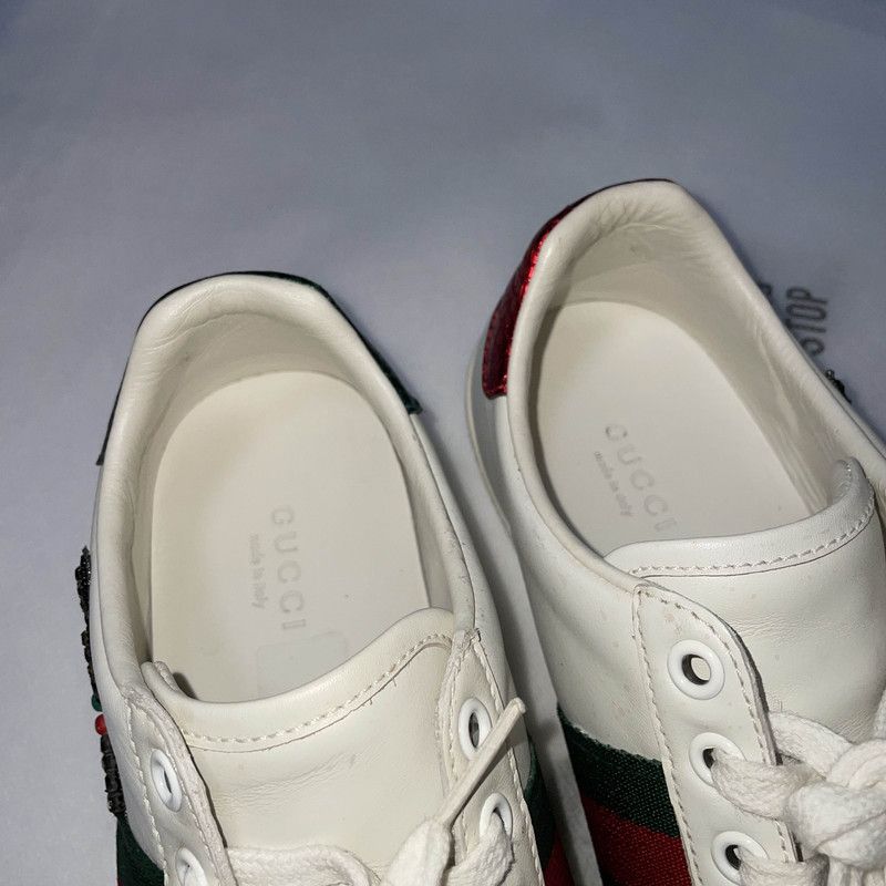 Gucci Gucci Ace Embroidered Fashion Sneakers for Women 0079 Size US 5 / IT 35 - 9 Thumbnail