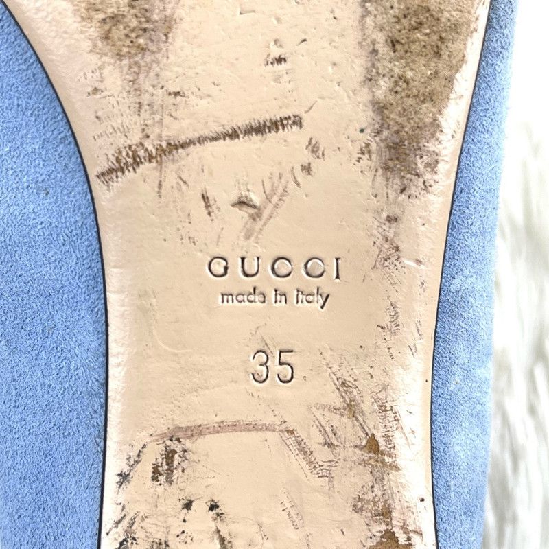 Gucci Gucci Stylish Flat Shoes for Women in Blue 0079 Size US 5 / IT 35 - 6 Thumbnail