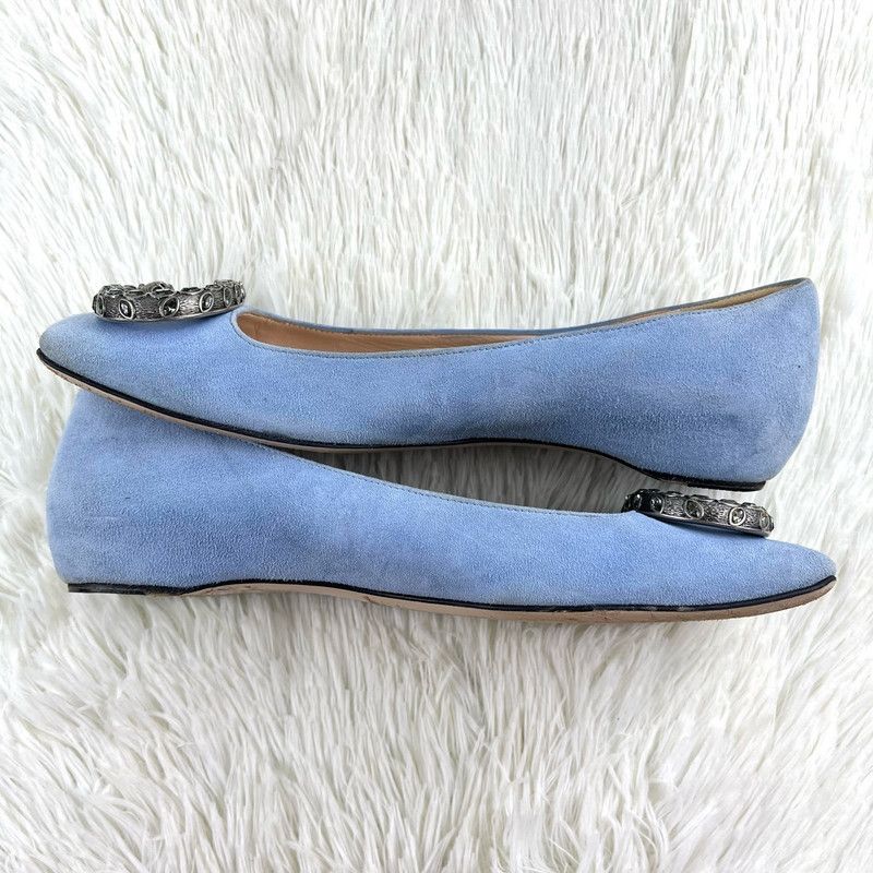 Gucci Gucci Stylish Flat Shoes for Women in Blue 0079 Size US 5 / IT 35 - 4 Thumbnail