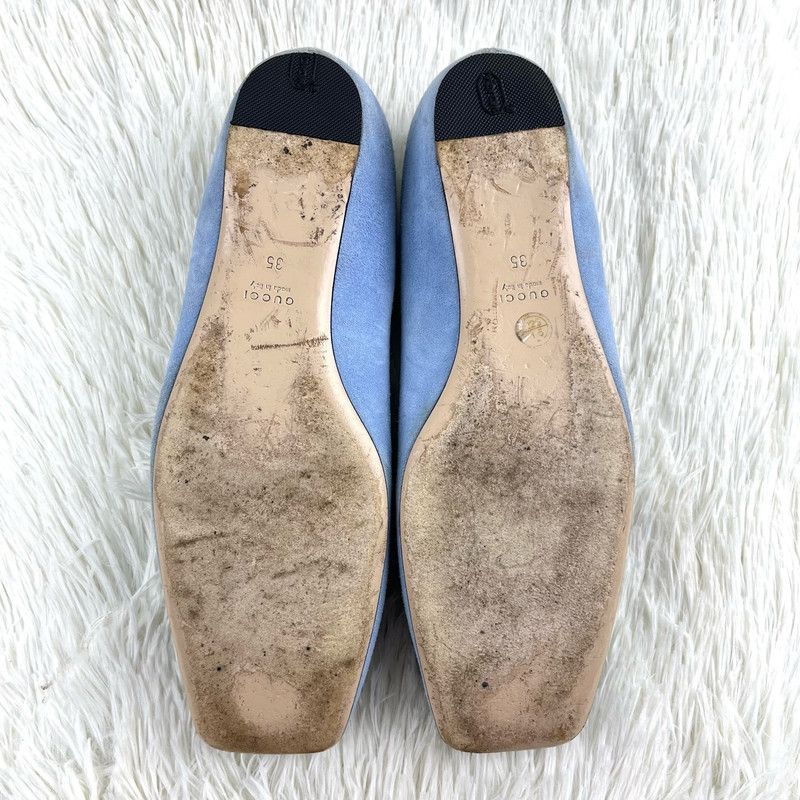 Gucci Gucci Stylish Flat Shoes for Women in Blue 0079 Size US 5 / IT 35 - 7 Thumbnail