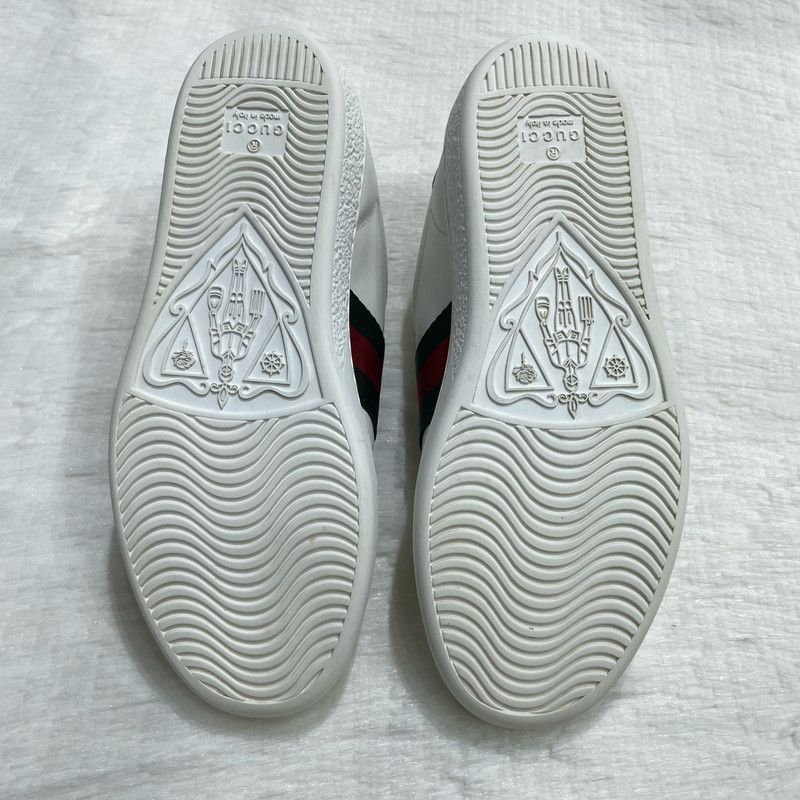 Gucci Gucci Ace Low-Top Sneakers with Bee Design 0079 Size US 4 / IT 34 - 4 Thumbnail