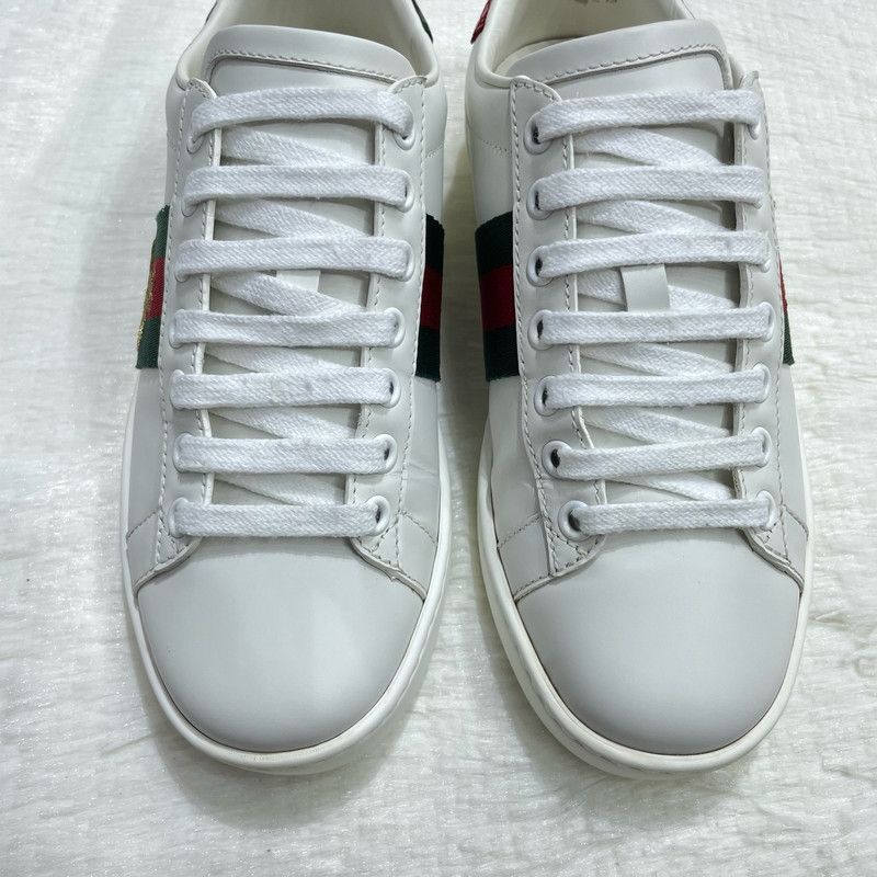 Gucci Gucci Ace Low-Top Sneakers with Bee Design 0079 Size US 4 / IT 34 - 13 Thumbnail
