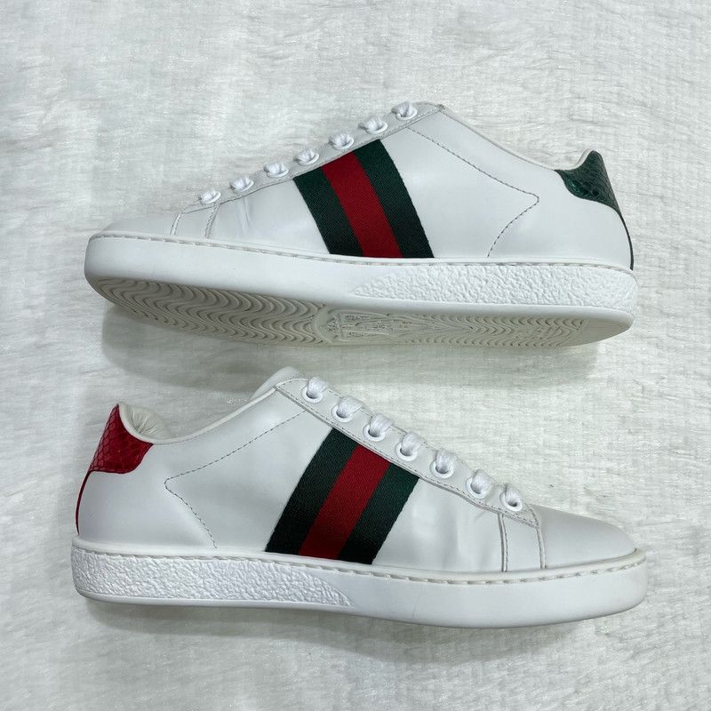 Gucci Gucci Ace Low-Top Sneakers with Bee Design 0079 Size US 4 / IT 34 - 8 Thumbnail