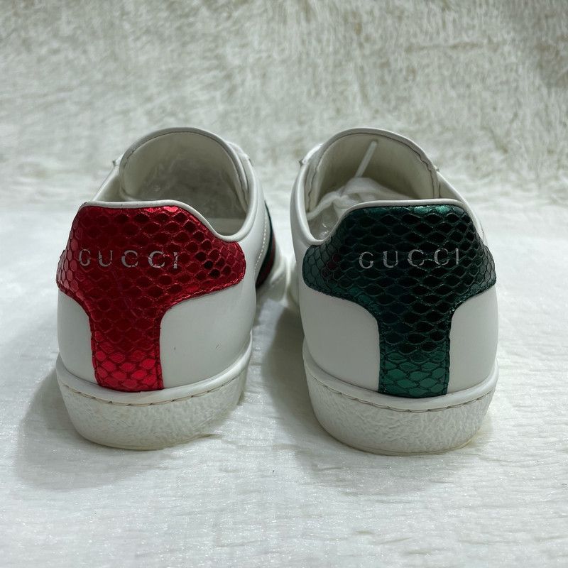 Gucci Gucci Ace Low-Top Sneakers with Bee Design 0079 Size US 4 / IT 34 - 3 Thumbnail