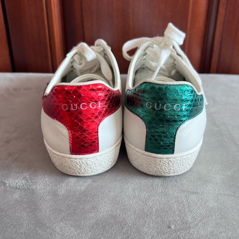 Gucci Gucci ACE Leather Ladybug Sneakers for Women 0079 Size US 6 / IT 36 - 5 Thumbnail