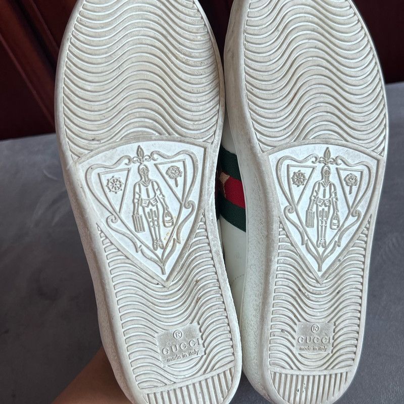 Gucci Gucci ACE Leather Ladybug Sneakers for Women 0079 Size US 6 / IT 36 - 6 Thumbnail