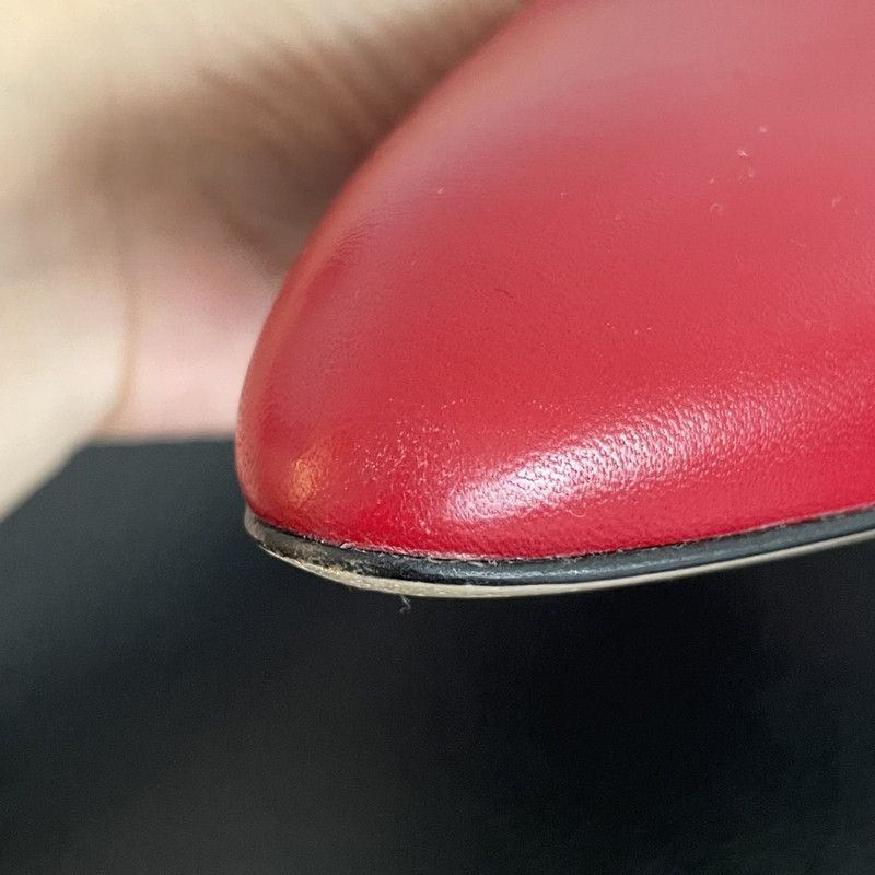 Gucci Gucci Red Leather High Heel Shoes for Women 0079 Size US 5 / IT 35 - 21 Thumbnail
