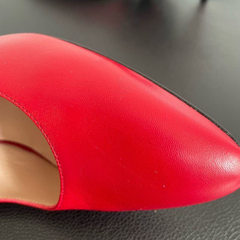 Gucci Gucci Red Leather High Heel Shoes for Women 0079 Size US 5 / IT 35 - 16 Thumbnail