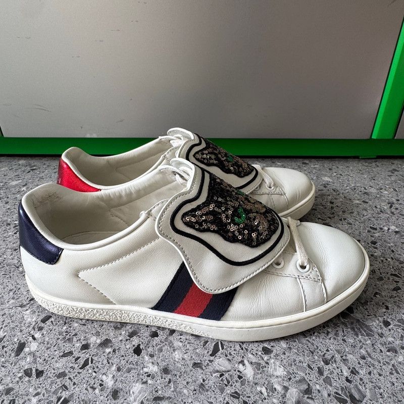 Gucci Gucci Ace Mystic Cat Sneakers for Women 0079 Size US 6 / IT 36 - 6 Thumbnail