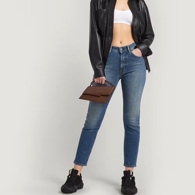 Acne Studios Acne Studios Acne Studios Melk Mid Blue Denim Pants Cotton Jeans A00210 Size ONE SIZE - 3 Thumbnail