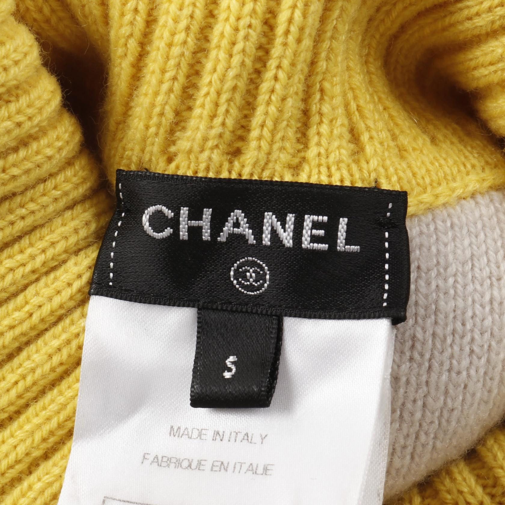 Chanel Chanel Chanel Knit Cashmere Top Natural Material Tops P71617K10291 Size ONE SIZE - 3 Thumbnail