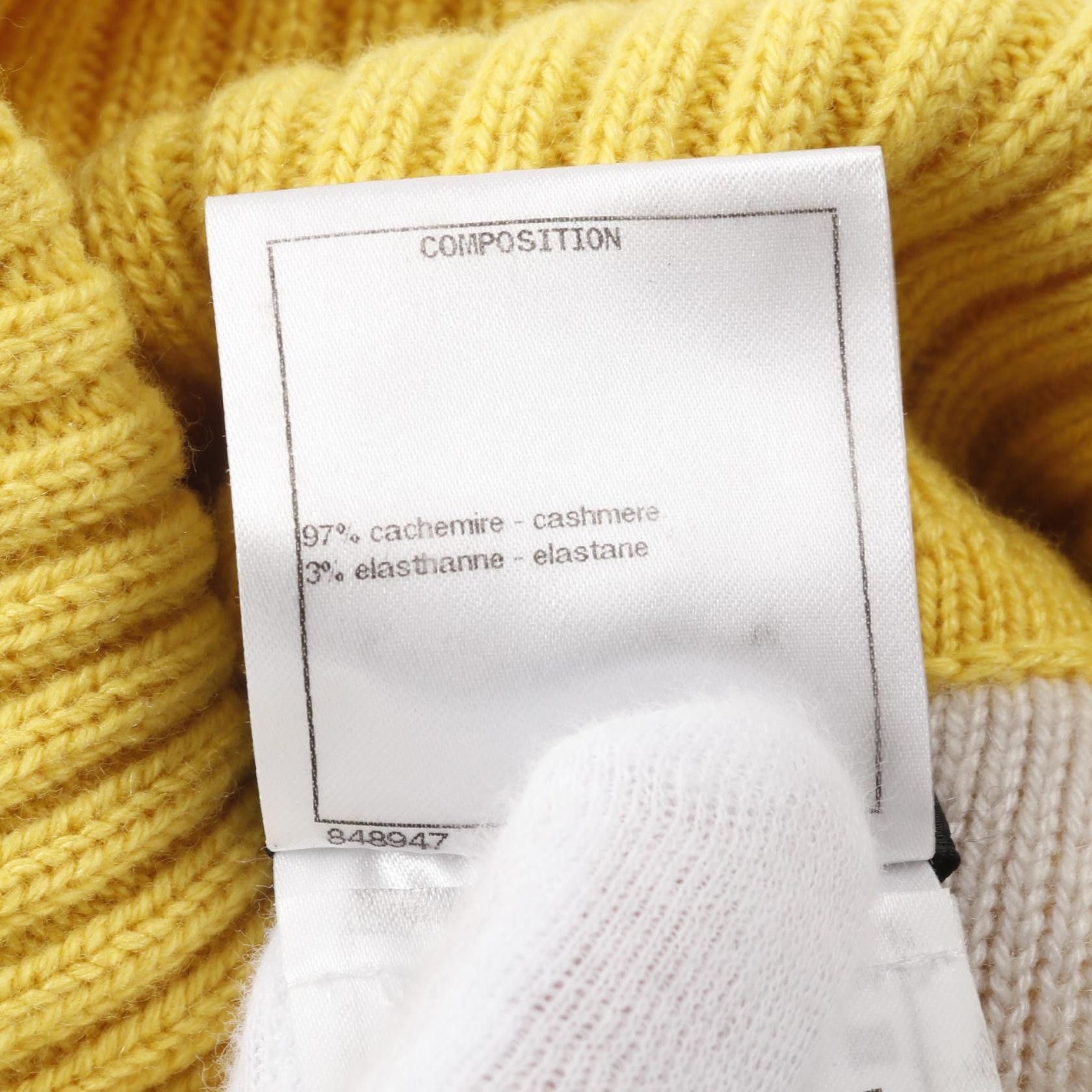 Chanel Chanel Chanel Knit Cashmere Top Natural Material Tops P71617K10291 Size ONE SIZE - 4 Thumbnail