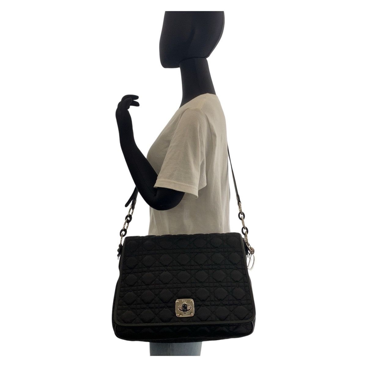 Dior Dior Dior Cannage Nylon Shoulder Bag Others Crossbody Bag DUTY FREE for USA Size ONE SIZE - 7 Thumbnail