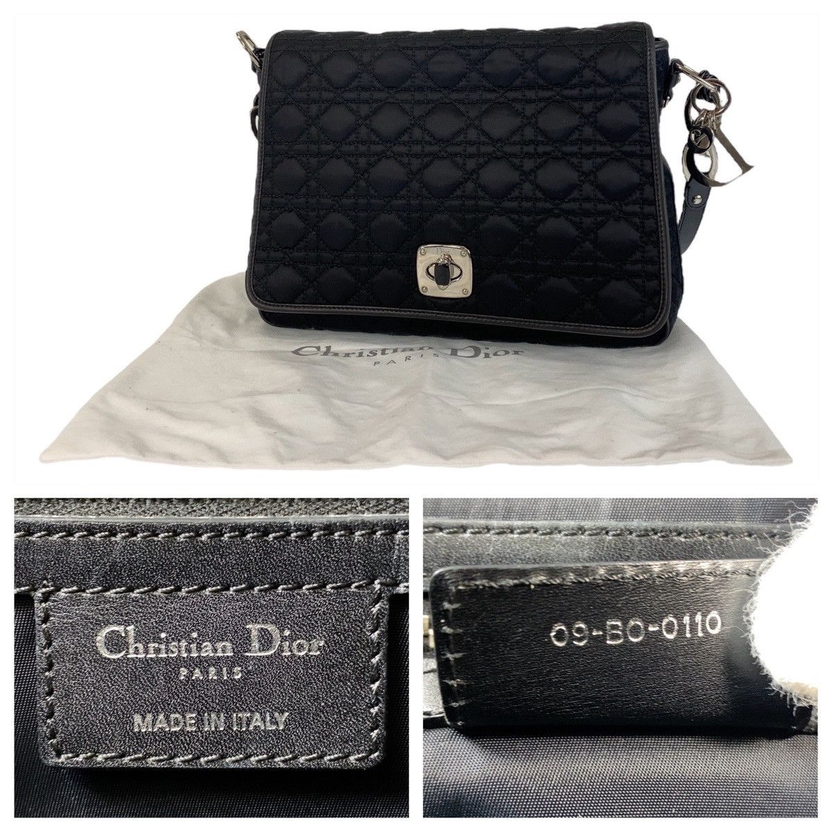 Dior Dior Dior Cannage Nylon Shoulder Bag Others Crossbody Bag DUTY FREE for USA Size ONE SIZE - 10 Thumbnail