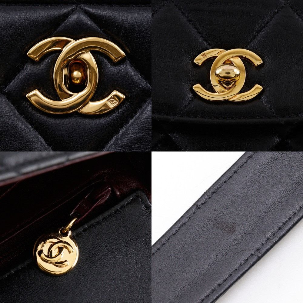 Chanel Chanel Chanel Double Coco Matelasse Lambskin Shoulder Bag Leather Shoulder Bag Size ONE SIZE - 16 Thumbnail