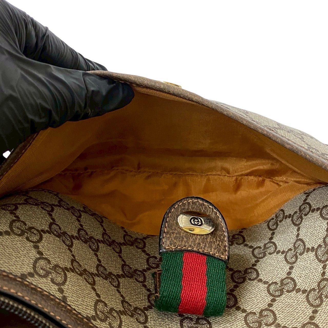 Gucci Gucci Gucci Old Gucci GG Logo Leather Shoulder Bag Leather Shoulder Bag Size ONE SIZE - 11 Thumbnail