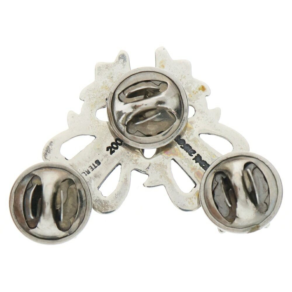 Chrome Hearts Pin Large Stick Floral Cross Corner Badge