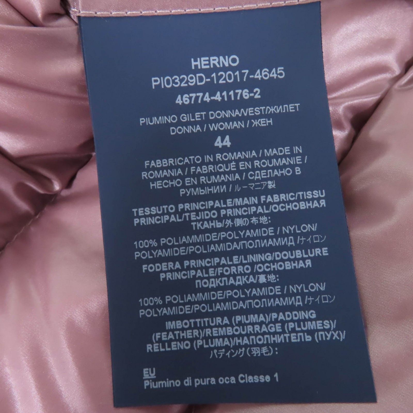 Other Other Herno Down Nylon Vest Plastic Outerwear PI0329D DUTY FREE for USA Size ONE SIZE - 8 Thumbnail