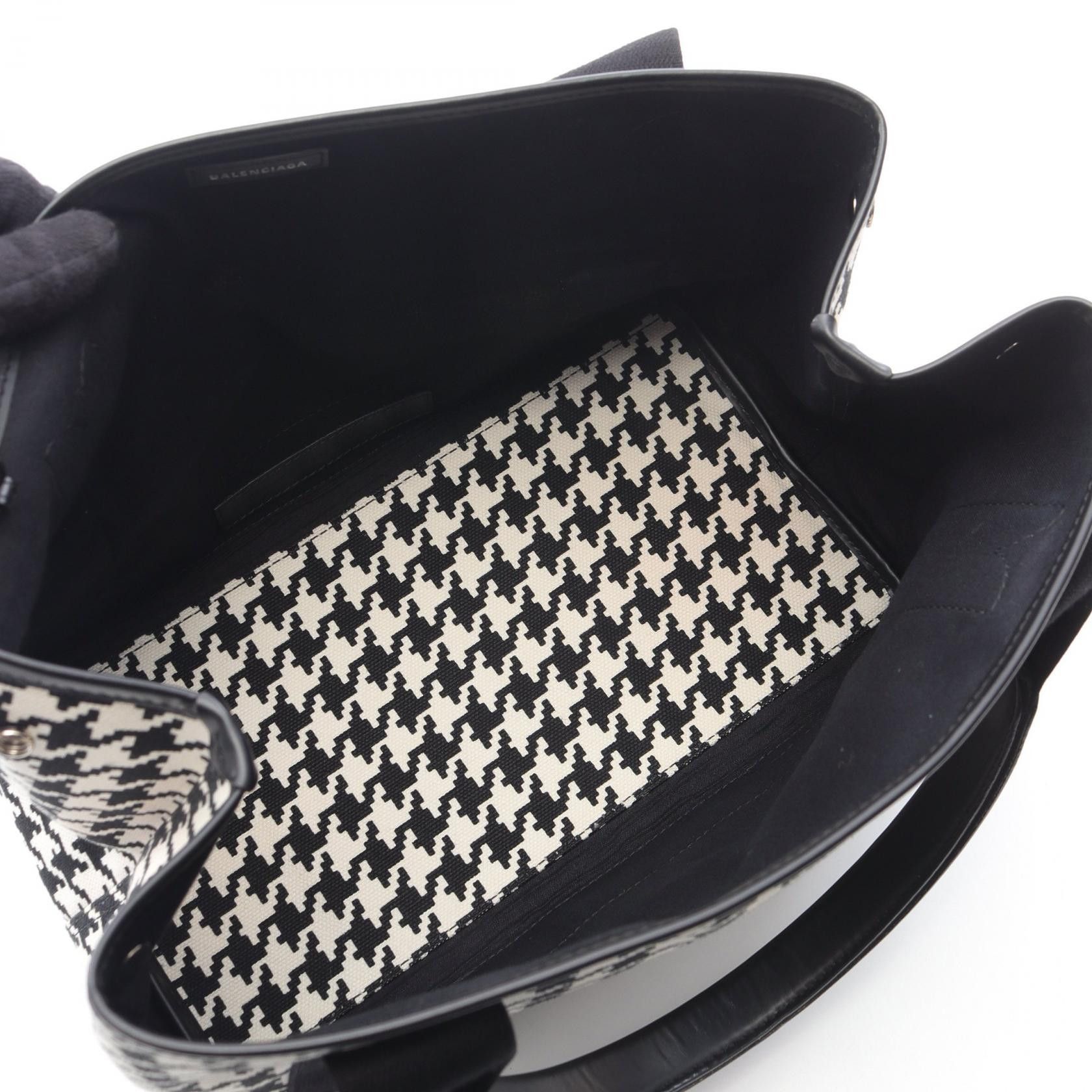 Balenciaga Balenciaga Balenciaga NAVY CABAS S Canvas Leather Tote Bag Canvas Tote Bag 339933 Size ONE SIZE - 3 Thumbnail
