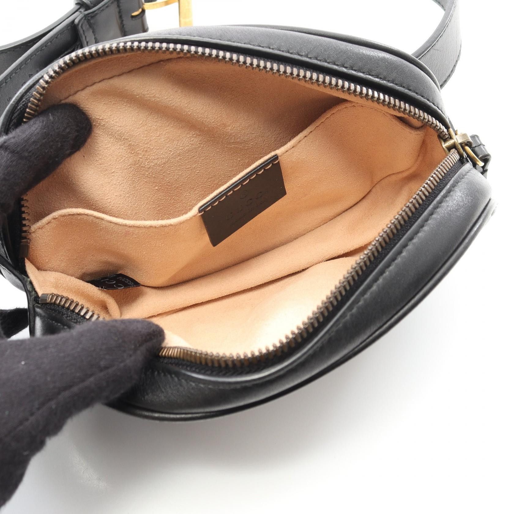 Gucci Gucci Gucci GG Marmont Leather Waist Bag Leather Belt Bag 476434 Size ONE SIZE - 3 Thumbnail