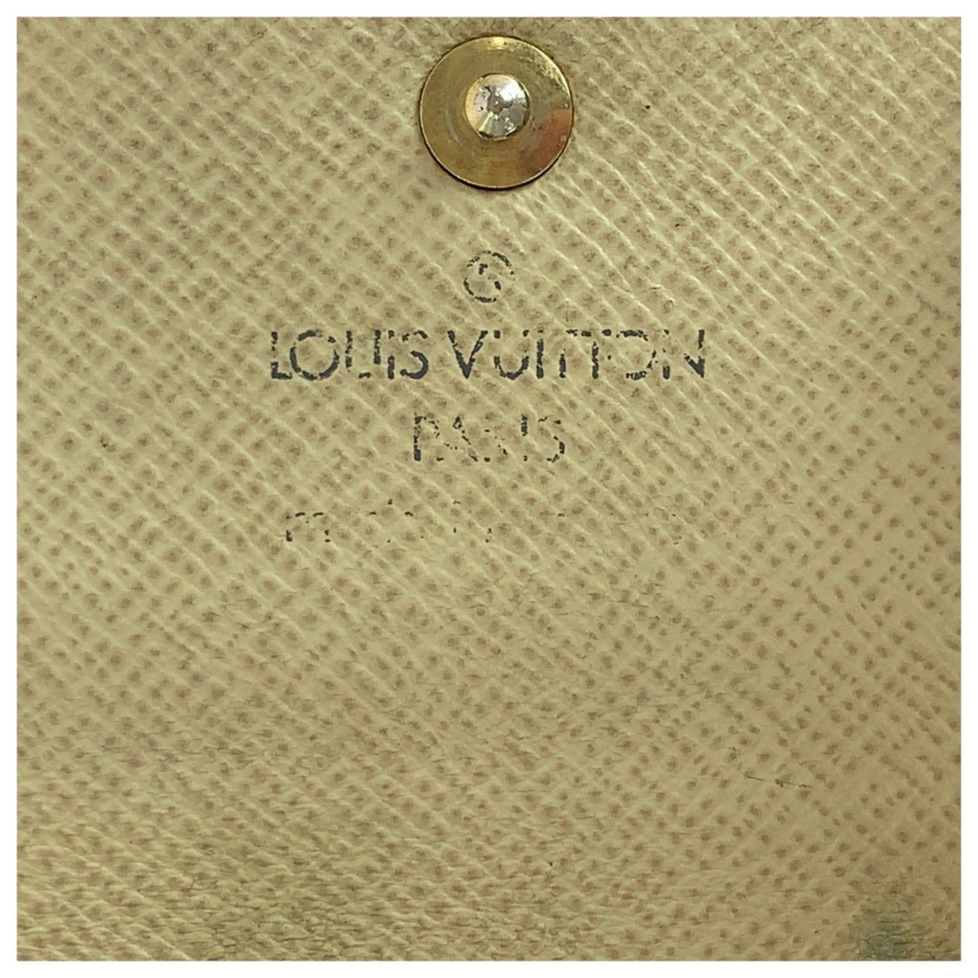 Louis Vuitton LOUIS VUITTON Damier Azur Multicle 4 Key Case, White/Grey with Gold Hardware, N60386, 4-Ring Case for Women Size ONE SIZE - 6 Thumbnail