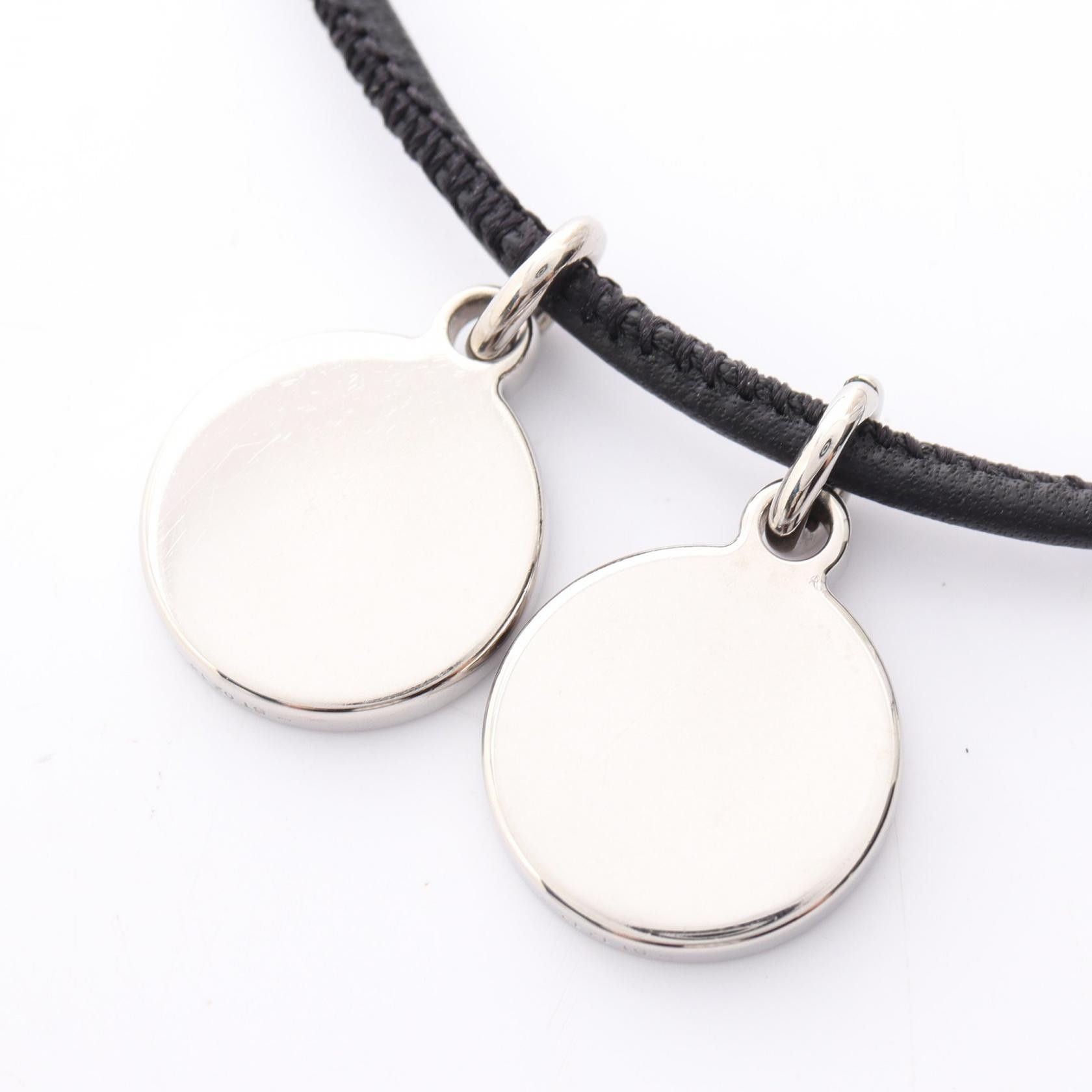 Hermes Hermes Hermes Eclipse Stainless Steel Leather Necklace Metal Necklace DUTY FREE for USA Size ONE SIZE - 2 Thumbnail