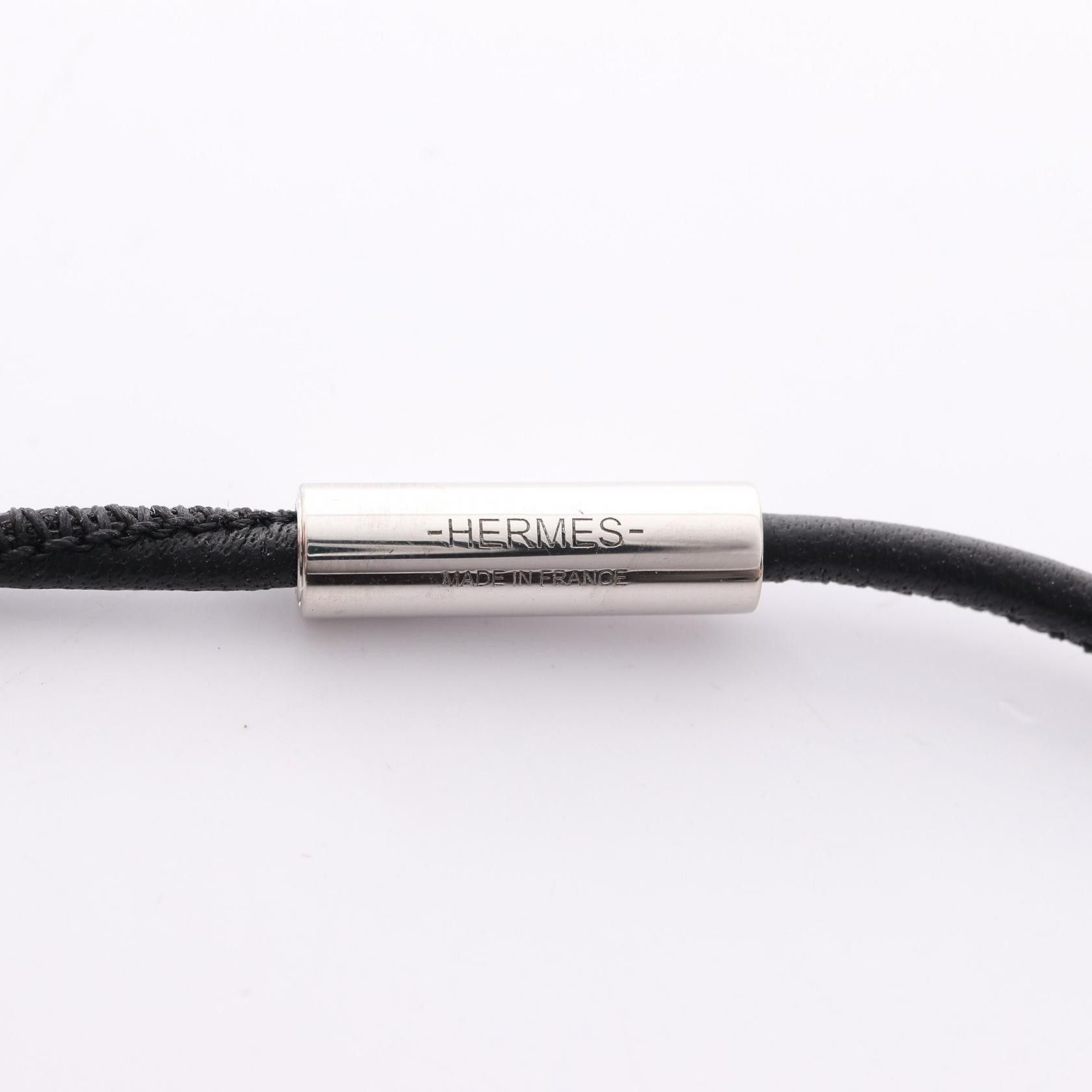 Hermes Hermes Hermes Eclipse Stainless Steel Leather Necklace Metal Necklace DUTY FREE for USA Size ONE SIZE - 4 Thumbnail