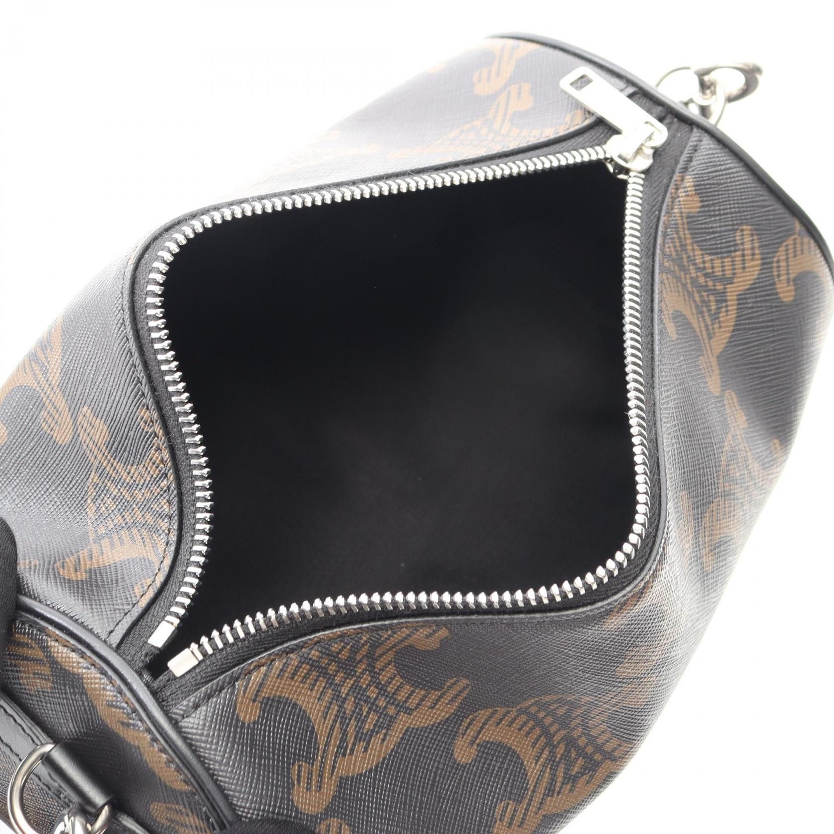 Celine Celine Celine Triomphe PVC Coated Canvas Leather Shoulder Bag Canvas Shoulder Bag 110052EKK Size ONE SIZE - 3 Thumbnail