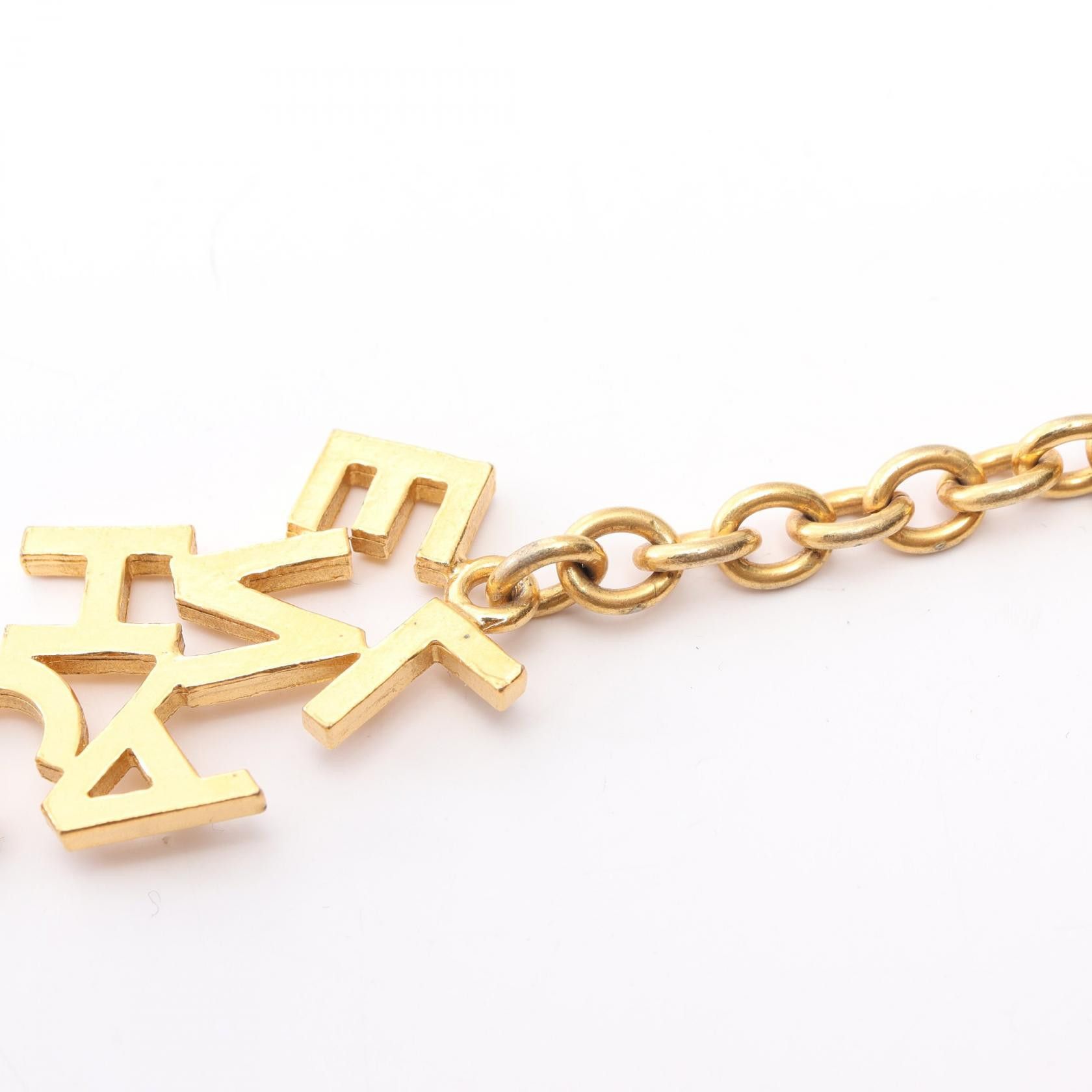 Chanel Chanel Chanel CHANEL Logo Necklace Necklace Metal Necklace Size ONE SIZE - 7 Thumbnail