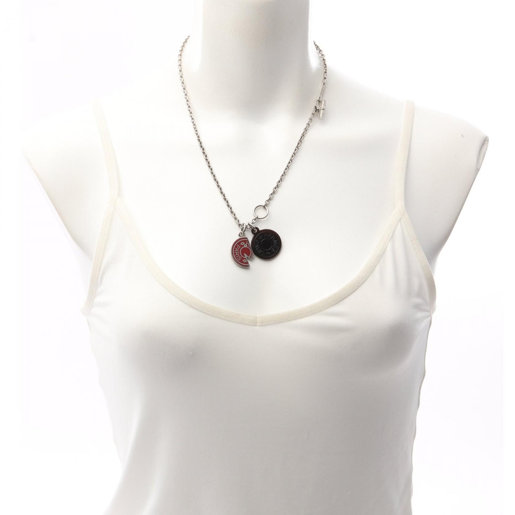 Hermes Hermes Hermes Carrousel Buffalo Horn Necklace Natural Material Necklace Size ONE SIZE - 6 Thumbnail