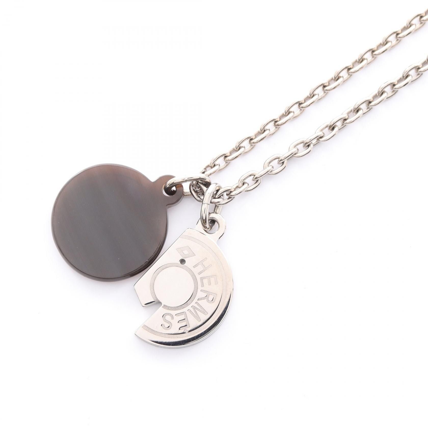 Hermes Hermes Hermes Carrousel Buffalo Horn Necklace Natural Material Necklace Size ONE SIZE - 2 Thumbnail